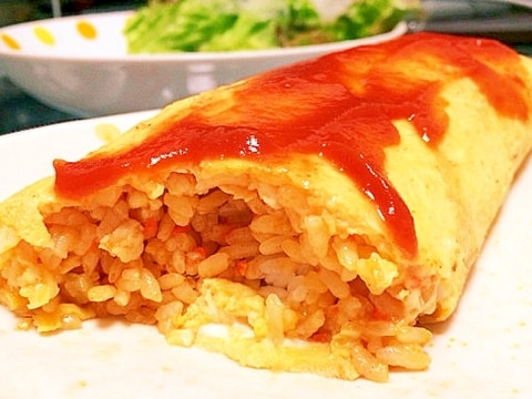 チキンライスが決めて☆昔ながらのオムライス